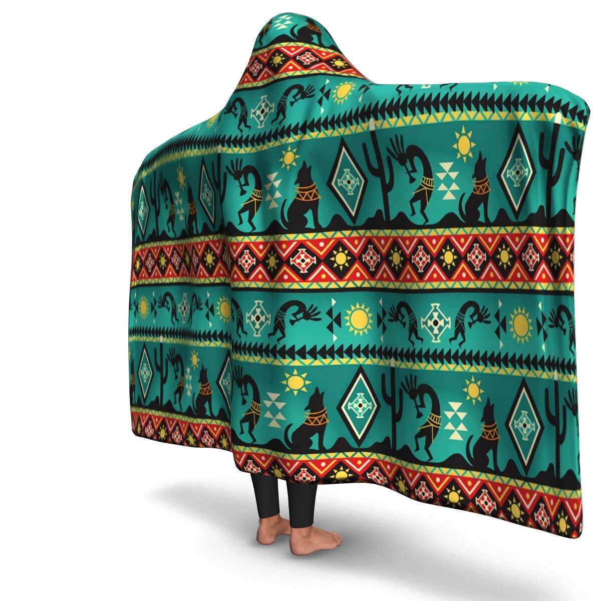 kokopelli-myth-green-native-american-hoodie-blanket