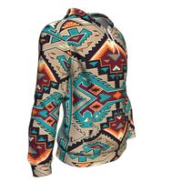 Native American Tribal Ethnic Pattern Blue 3D Pullover Hoodies LT10 - Wonder Print Shop
