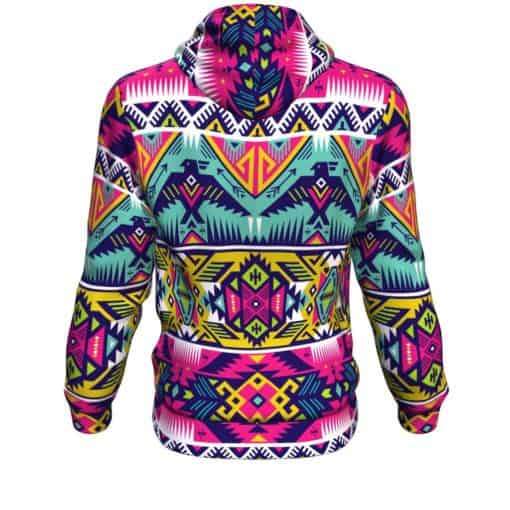 Native American Thunder Bird Tribe Ethnic Pattern 3D Pullover Hoodie LT10 - Wonder Print Shop