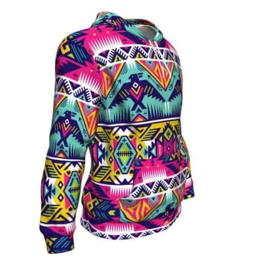 Native American Thunder Bird Tribe Ethnic Pattern 3D Pullover Hoodie LT10 - Wonder Print Shop