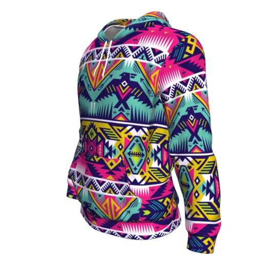 Native American Thunder Bird Tribe Ethnic Pattern 3D Pullover Hoodie LT10 - Wonder Print Shop