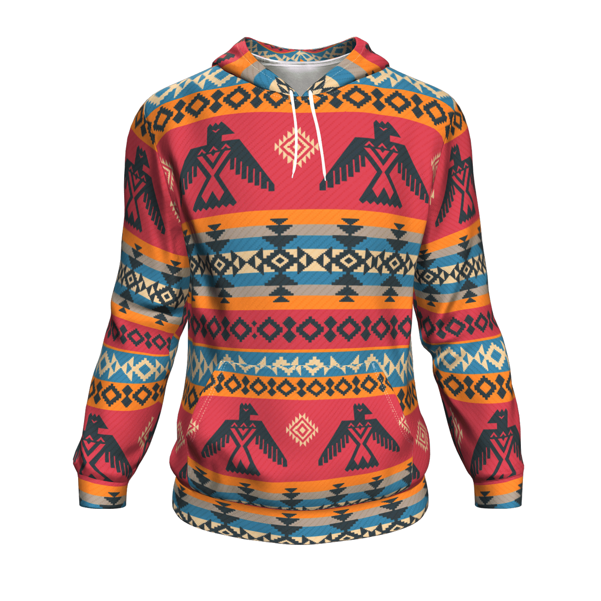 Thunderbird 3D Pullover Hoodies Native American Clothings Tribe Artwork LT10 - Wonder Print Shop