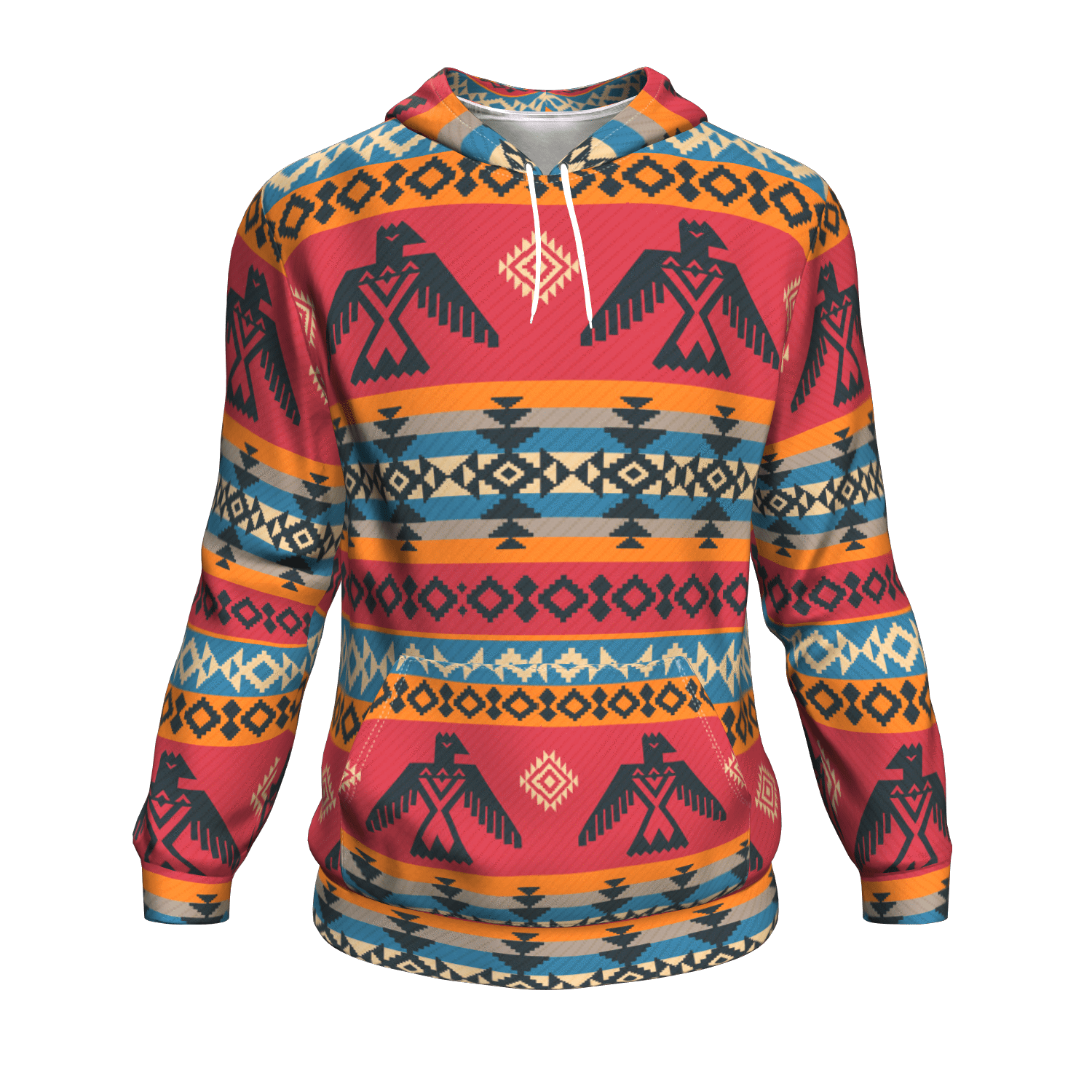 Thunderbird 3D Pullover Hoodies Native American Clothings Tribe Artwork LT10 - Wonder Print Shop