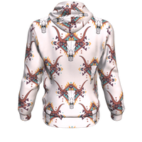 Native American Little Bison Bull Heads Light Purple 3D Pullover Hoodies LT10 - Wonder Print Shop