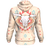 Bison Bull Head Pink Red 3D Pullover Hoodie  Native American Clothings LT10 - Wonder Print Shop