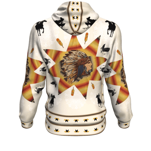 Chief Riding Horse Native American 3D Pullover Hoodies LT10 - Wonder Print Shop