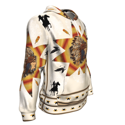 Chief Riding Horse Native American 3D Pullover Hoodies LT10 - Wonder Print Shop