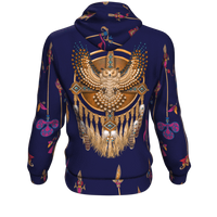 Golden Owl Dream Catcher 3D Pullover Hoodie Native American LT10 - Wonder Print Shop