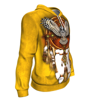 Yellow Owl Dreamcatcher Native American Design 3D Pullover Hoodie LT10 - Wonder Print Shop