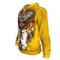 Yellow Owl Dreamcatcher Native American Design 3D Pullover Hoodie LT10 - Wonder Print Shop