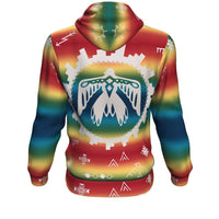 Thunderbird Rainbow Native American Pride All Over Hoodie LT10 - Wonder Print Shop