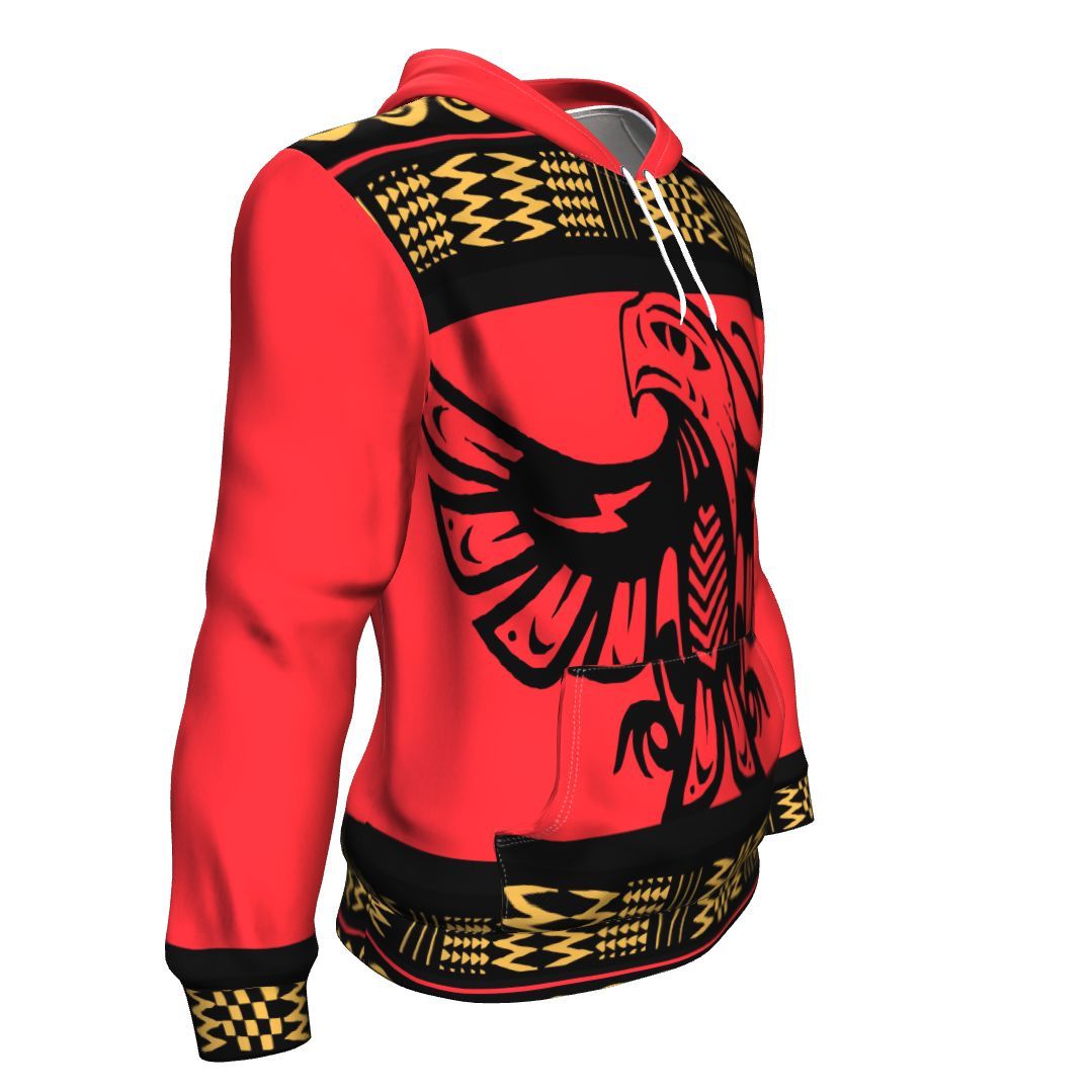 Red Thunderbird Native American Design All Over Hoodie LT10 - Wonder Print Shop