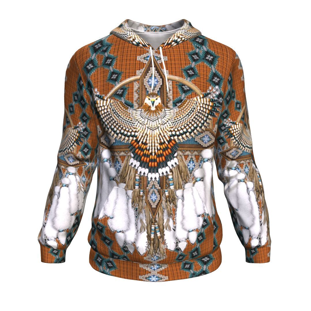 Brown Owl Dreamcatcher Native American All Over Hoodie LT10 - Wonder Print Shop