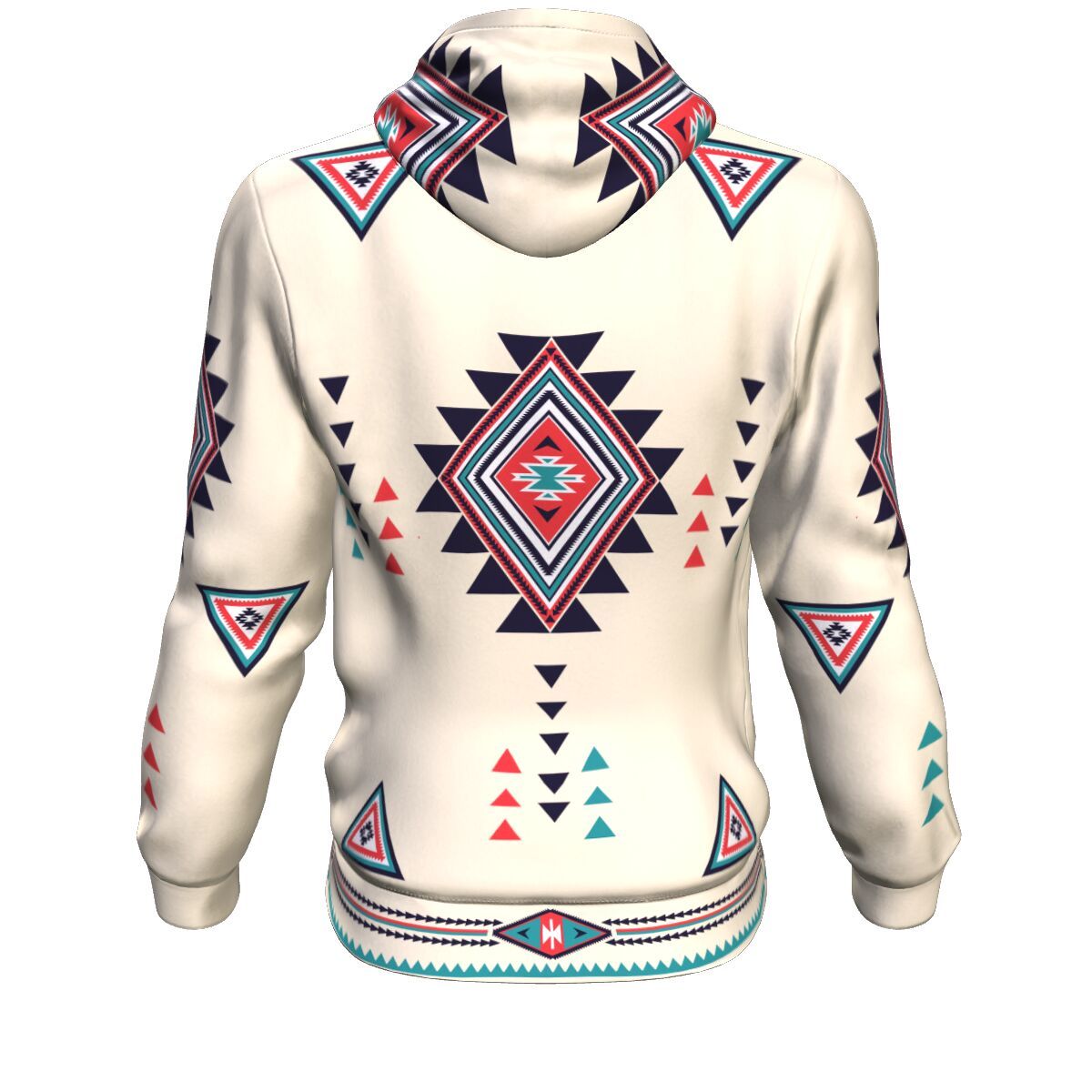 Native American Pride Wolf All Over Hoodie LT10 - Wonder Print Shop