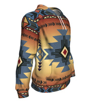 Blue Pearl Pattern Native American All Over Hoodie LT10 - Wonder Print Shop