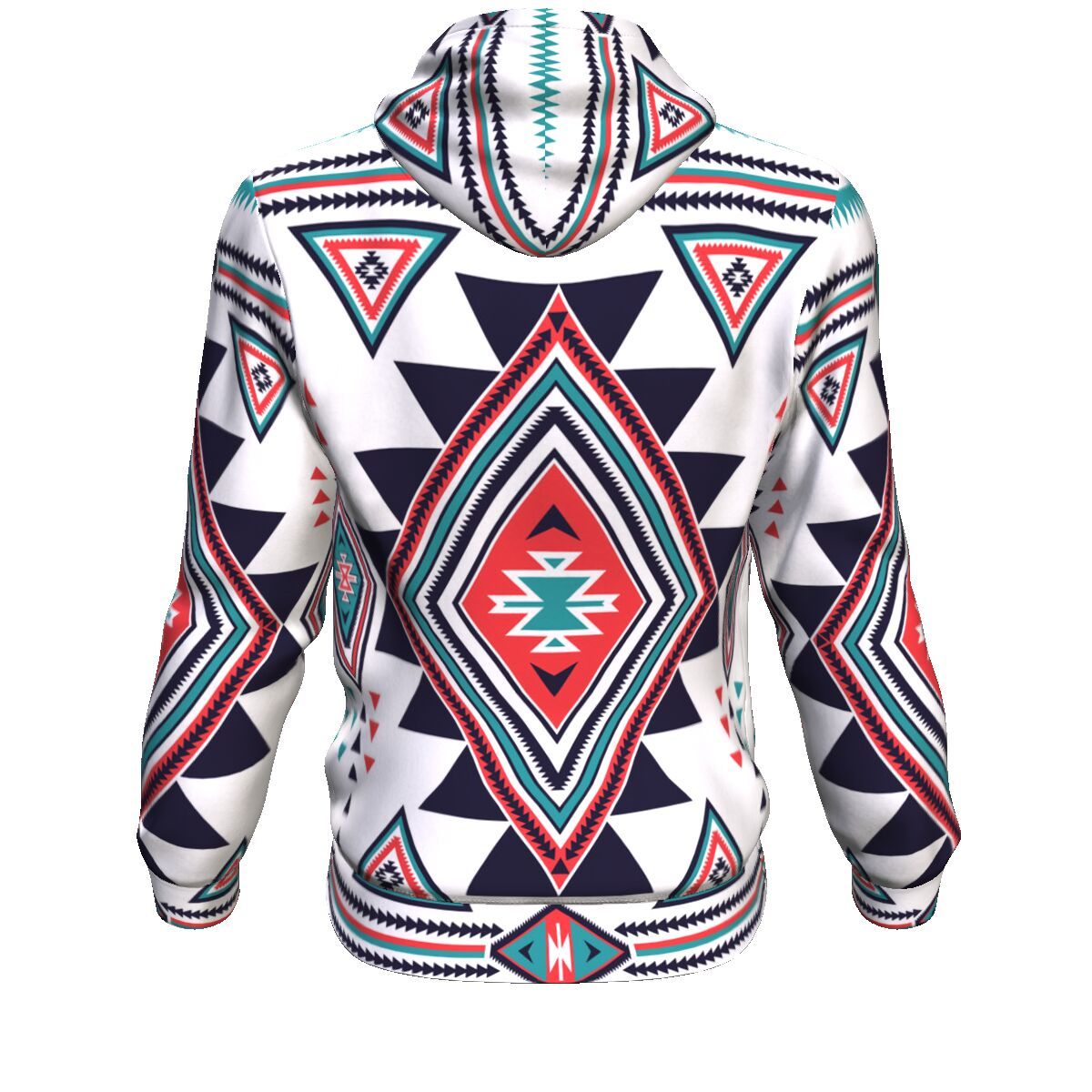 Symbol Pattern Native American All Over Hoodie LT10 - Wonder Print Shop