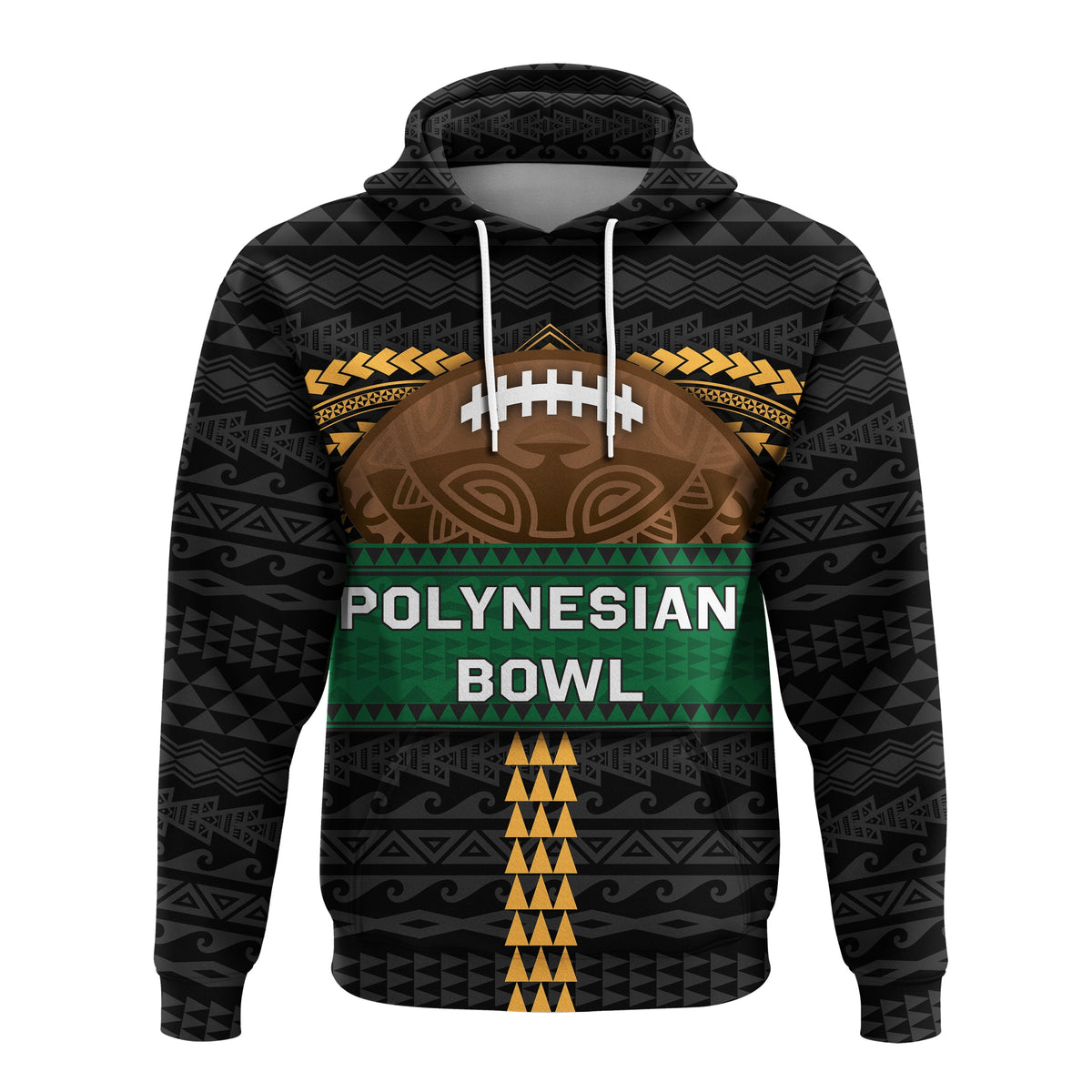 Custom Polynesian Bowl Hoodie Custom Text and Number LT4 - Wonder Print Shop