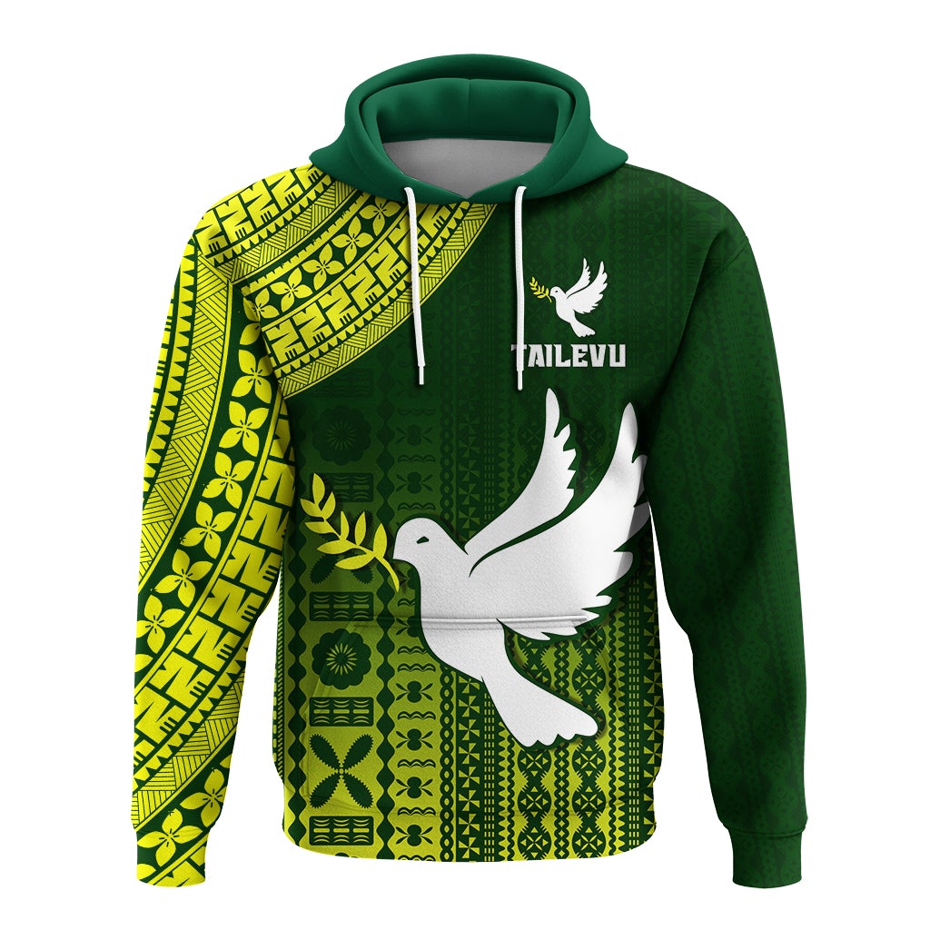 Tailevu Rugby Fiji Hoodie Go Green LT4 - Wonder Print Shop