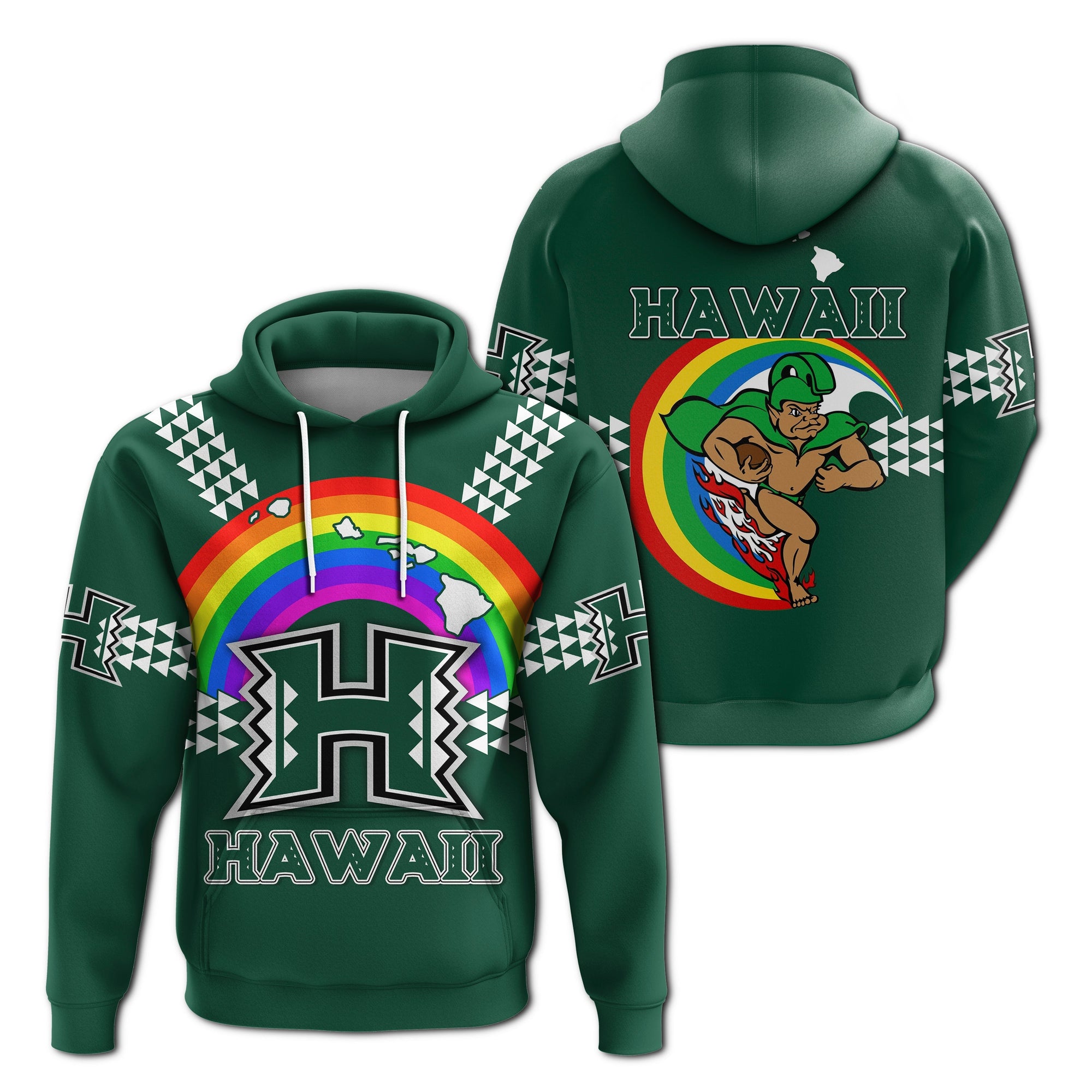 Hawaii Rainbow Warriors Hoodie LT4 - Wonder Print Shop