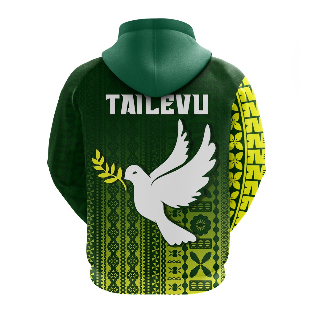 Tailevu Rugby Fiji Hoodie Go Green LT4 - Wonder Print Shop