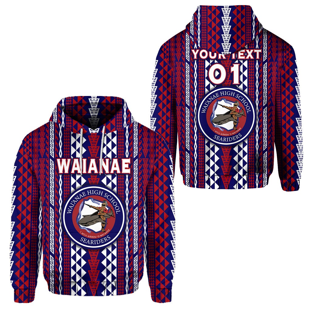 Custom Hawaii Waianae High School Hoodie Seariders Simple Style LT8 - Wonder Print Shop