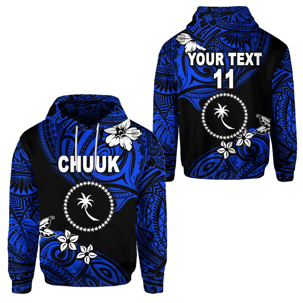 Custom FSM Chuuk Hoodie Unique Vibes Blue LT8 - Wonder Print Shop