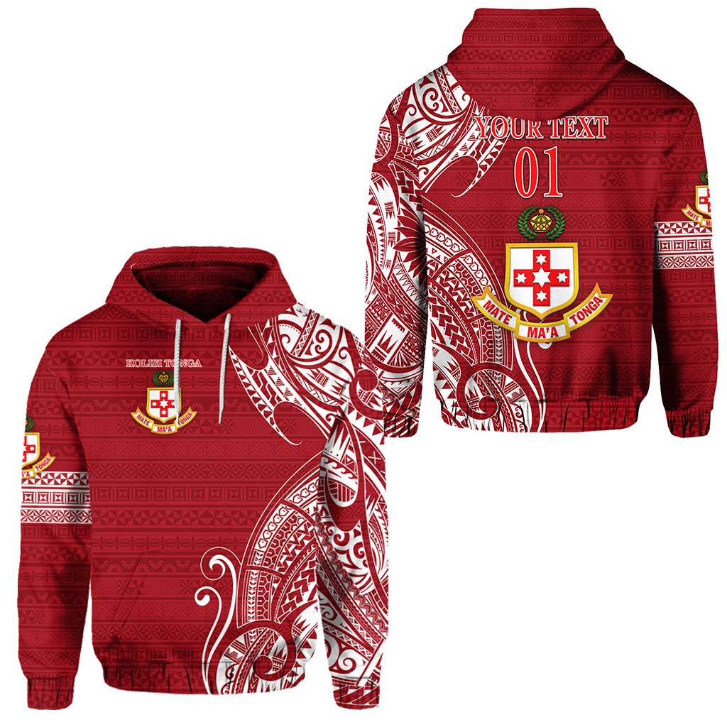 Custom Kolisi Tonga Mate Maa Tonga Hoodie Simple, Custom Text And Number LT8 - Wonder Print Shop