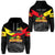 Custom Papua New Guinea SP Hunters Hoodie Rugby Original Style Black, Custom Text And Number LT8 - Wonder Print Shop