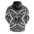 Custom Guam Rugby Zip Hoodie Polynesian Patterns White LT16 - Wonder Print Shop