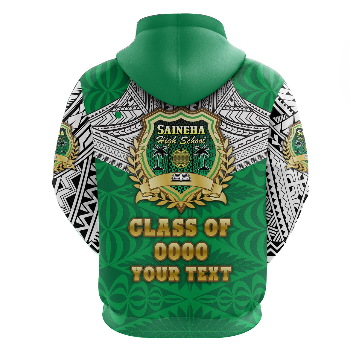 Custom Saineha Tonga Hoodie Polynesian tattoo Class of LT16 - Wonder Print Shop