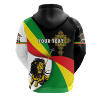 Custom Ethiopia Zip Hoodie Stylized flags Ver.2 LT16 - Wonder Print Shop