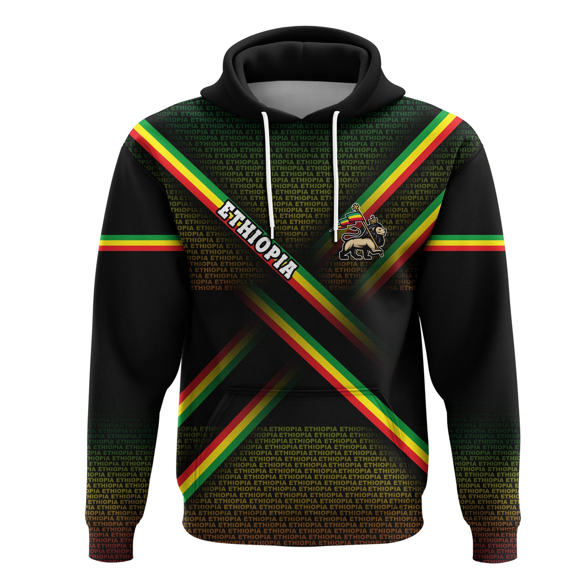 Custom Ethiopia Hoodie Typography LT16 - Wonder Print Shop