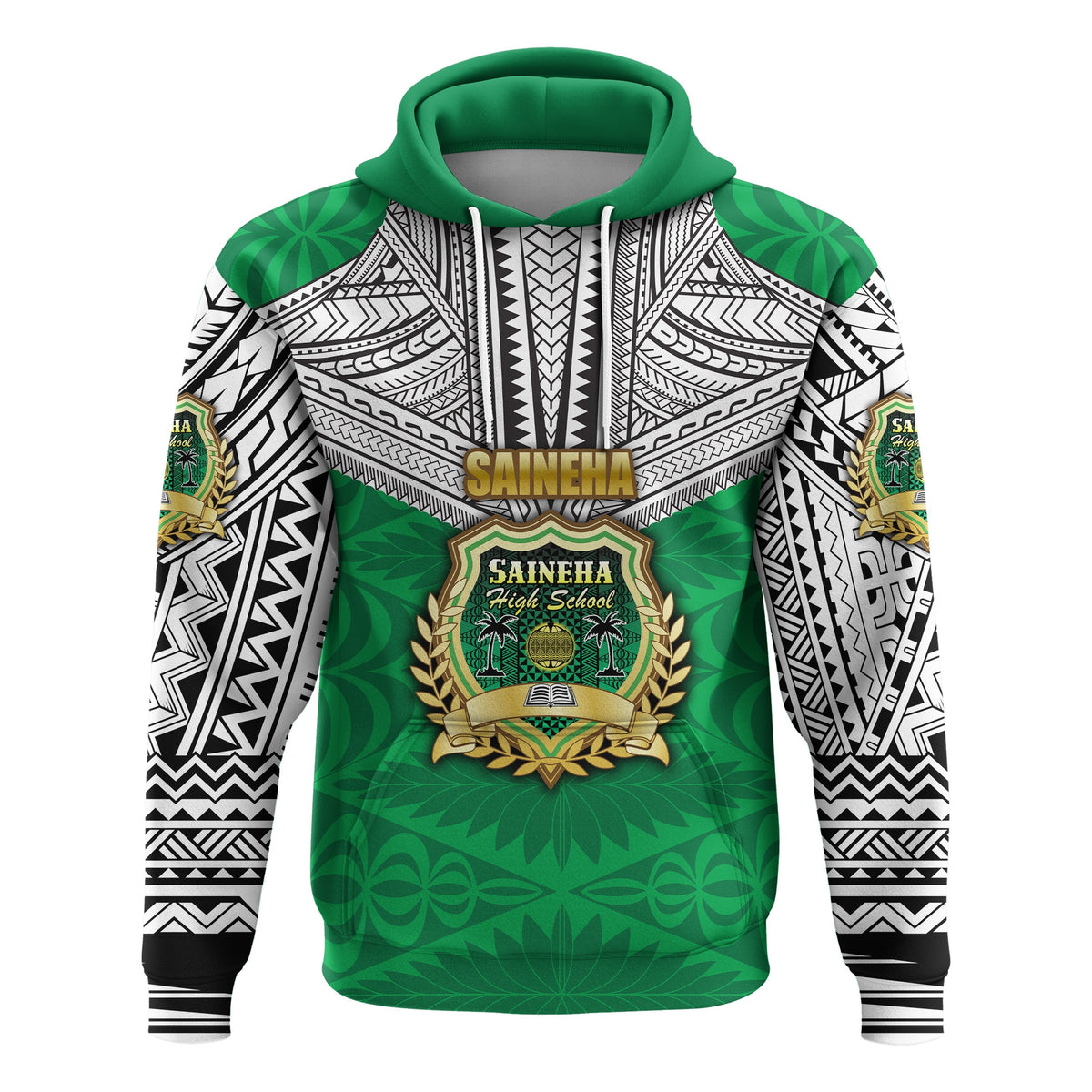 Custom Saineha Tonga Hoodie Polynesian tattoo Class of LT16 - Wonder Print Shop