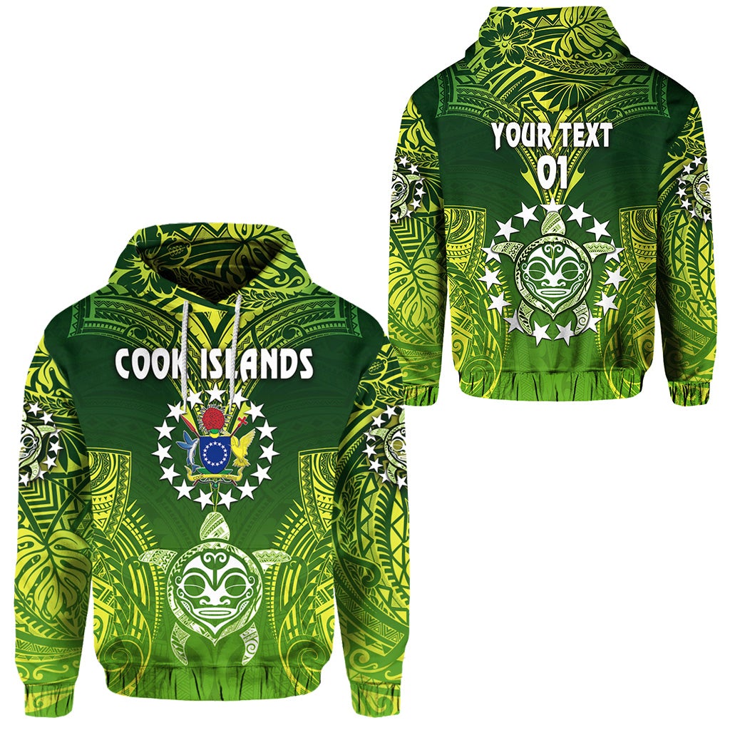 (Custom Personalised Text And Number) Cook Islands Hoodie Happy Independence Anniversary LT8 - Wonder Print Shop