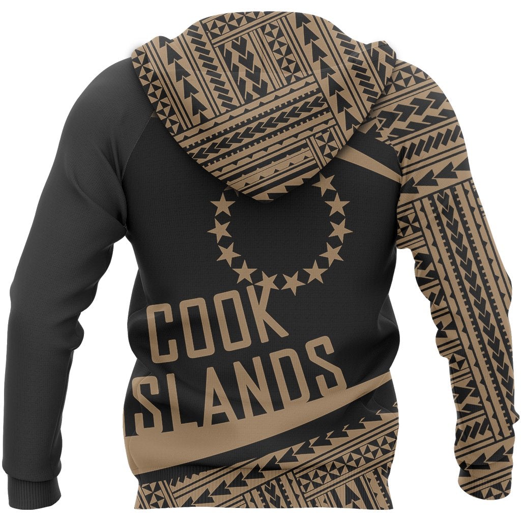 Cook Islands Polynesia Hoodie Circle Gold Ver 2.0 - Wonder Print Shop