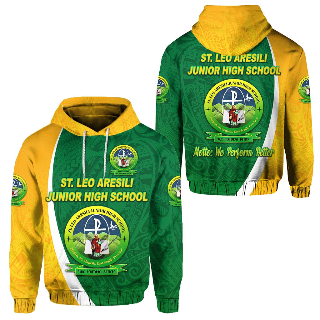 St. Leo Aresili Junior High School Hoodie Simple Style LT8 - Wonder Print Shop