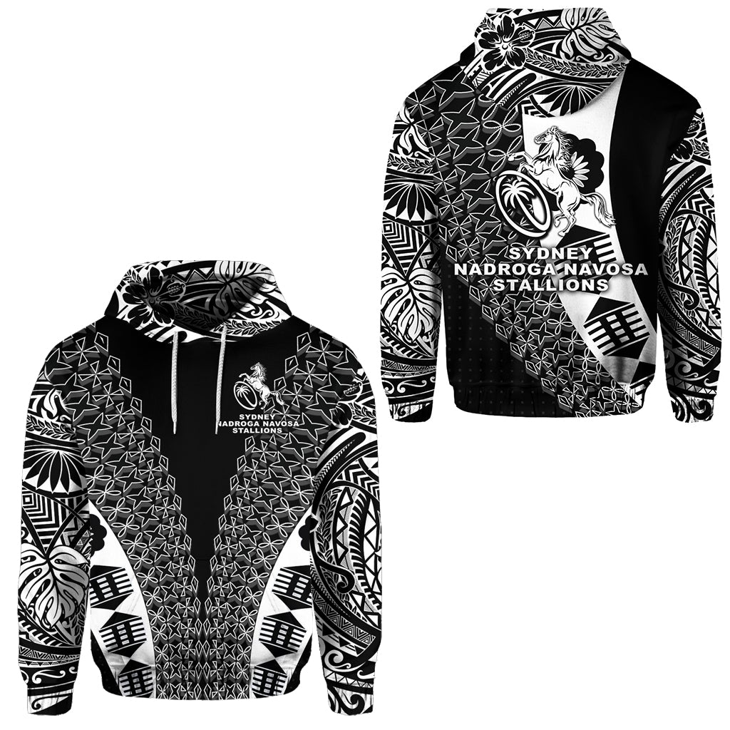 Fiji Rugby Hoodie Sydney Nadroga Navosa Stallions Tapa Vibes NO.1 LT8 - Wonder Print Shop