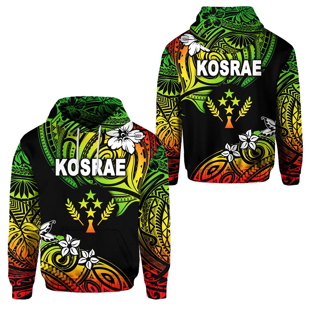 FSM Kosrae Hoodie Unique Vibes Reggae LT8 - Wonder Print Shop