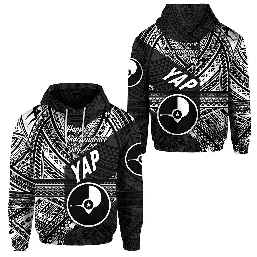 FSM Yap Hoodie Happy Independence Day Original Vibes Black LT8 - Wonder Print Shop