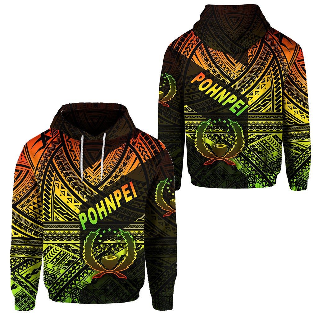FSM Pohnpei Hoodie Original Style Reggae LT8 - Wonder Print Shop