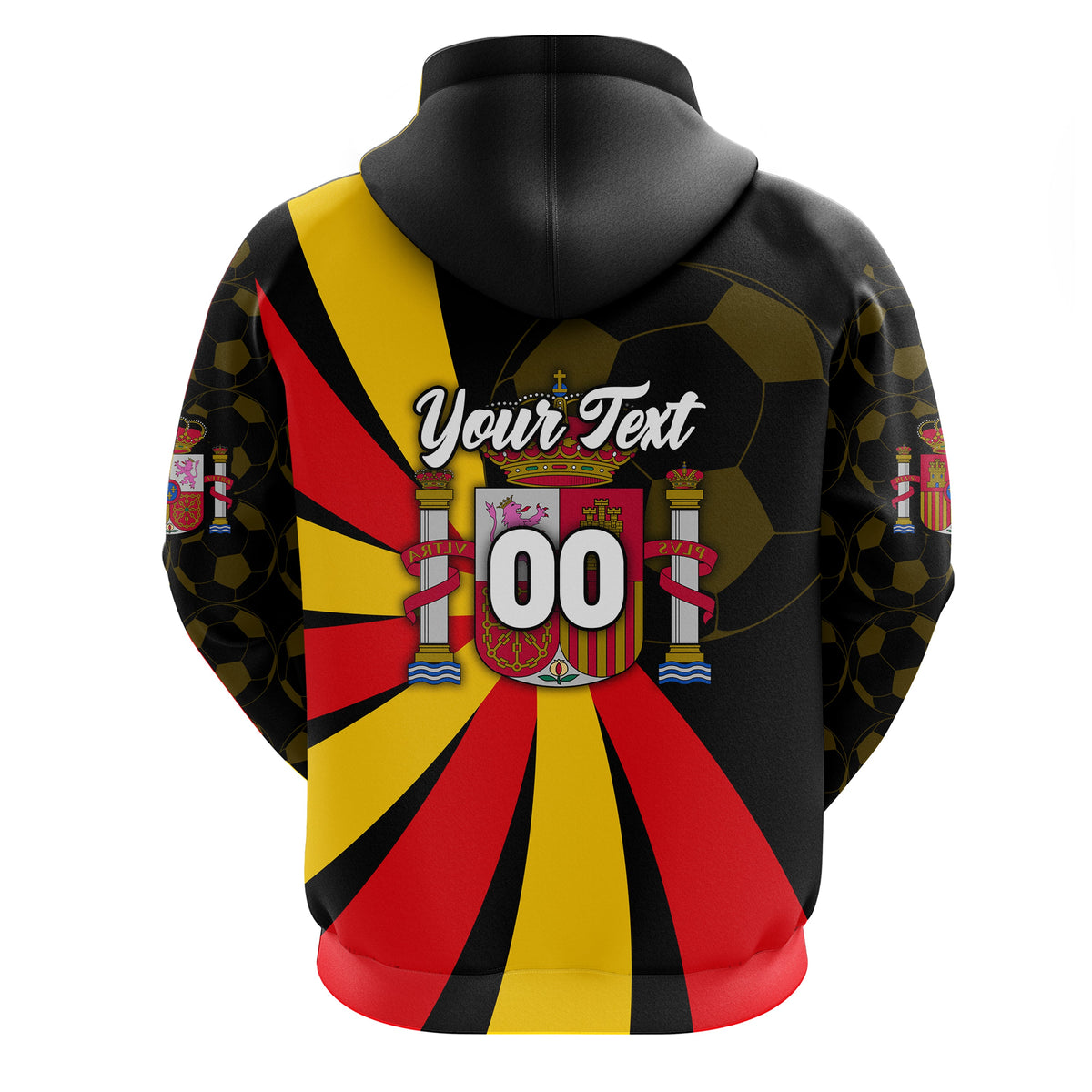 Custom Spain Football 2021 Hoodie Sport Style LT16 - Wonder Print Shop