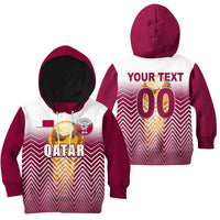(Custom Personalised And Number) Qatar World Cup 2022 Hoodie KID Sport Style LT6 - Wonder Print Shop