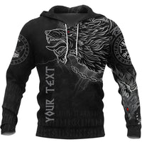 Custom Viking Hoodie Fenrir Norse Wolf Thunderstorm RLT12 - Wonder Print Shop