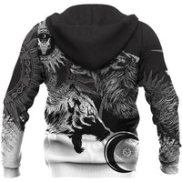 Viking Skoll and Hati New Style Hoodie RLT12 - Wonder Print Shop
