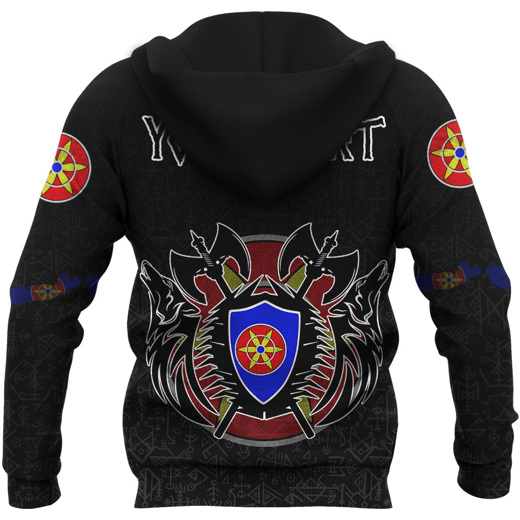 Custom Viking Kven Flag and Map Hoodie style Viking Geri and Freki RLT12 - Wonder Print Shop