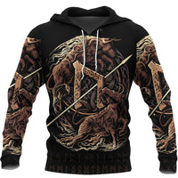 Viking Hoodie Uruz Rune RLT12 - Wonder Print Shop