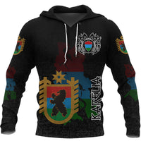 Custom Viking Karelia Flag and Map Hoodie style Viking Geri and Freki RLT12 - Wonder Print Shop