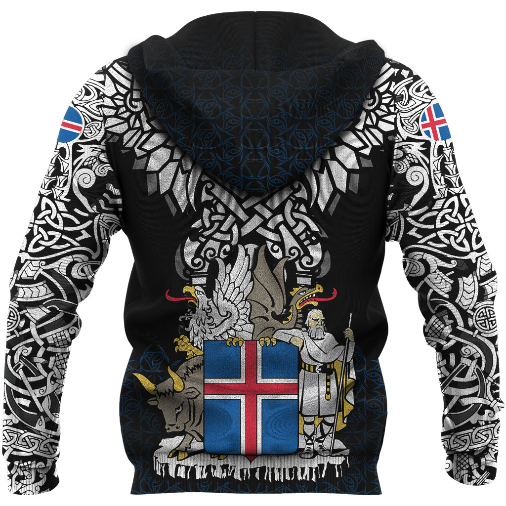 Viking Hoodie Iceland Viking Symbol RLT12 - Wonder Print Shop