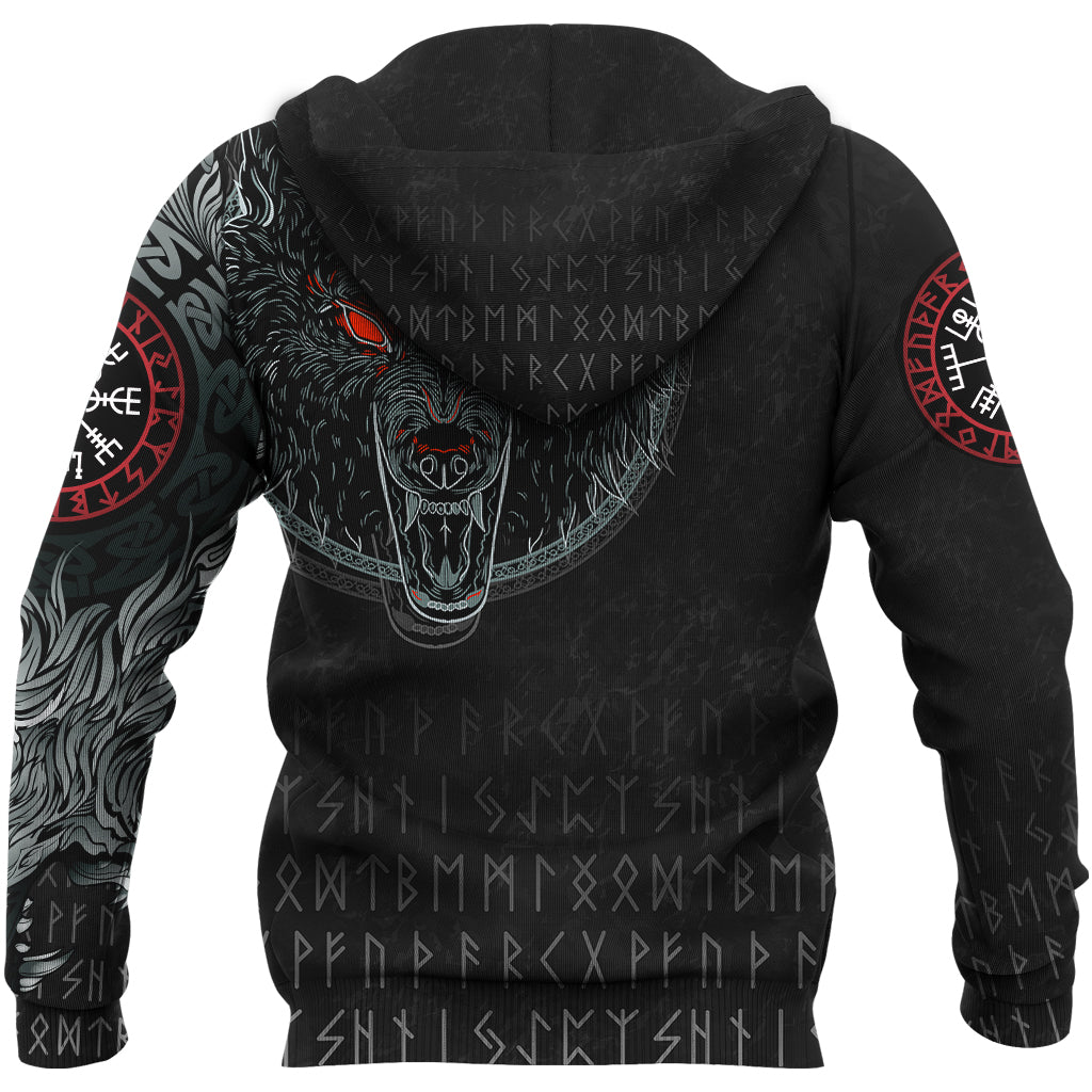 Viking Hoodie Fenrir Wolf RLT12 - Wonder Print Shop