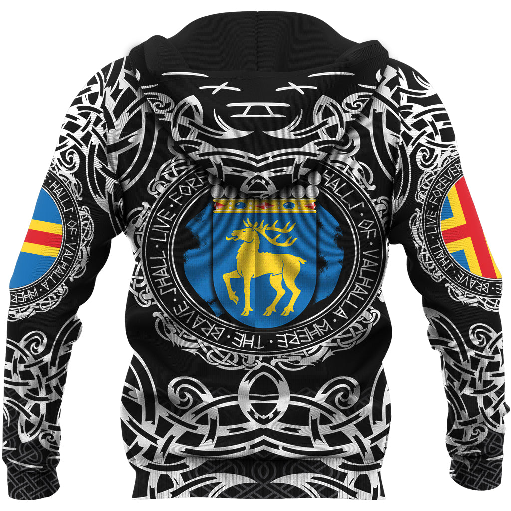 Viking Zip Hoodie - Aland Islands Viking Pattern RLT12 - Wonder Print Shop
